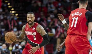 Lillard anota 43 puntos; Blazers cortan racha de siete derrotas