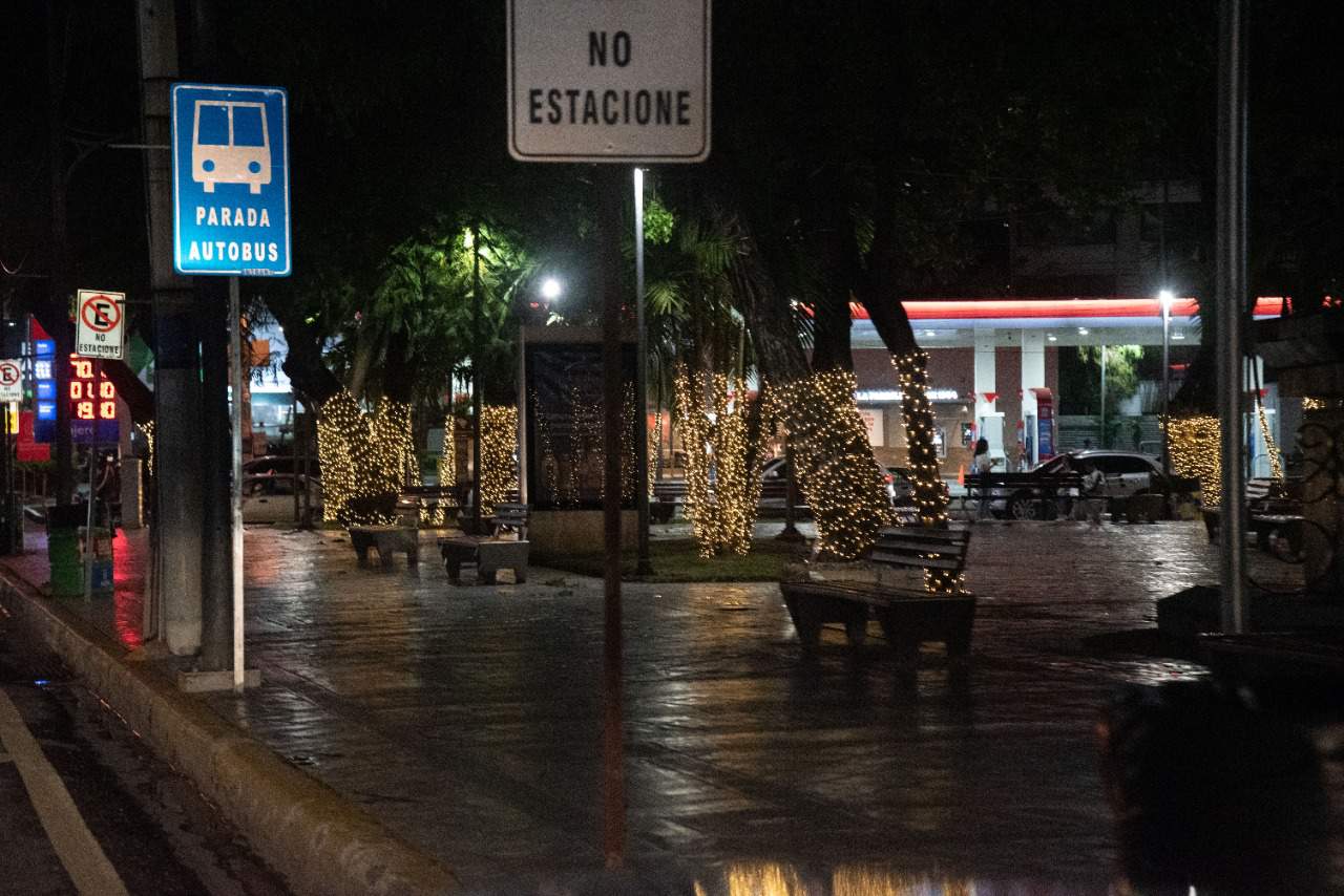 Adornos navideños en el Distrito Nacional