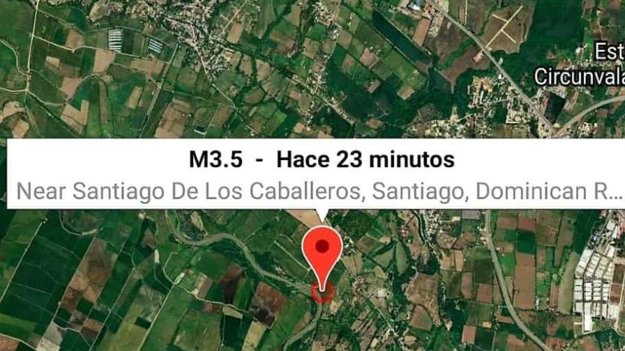 Se registra temblor de tierra con epicentro en Santiago