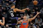Haliburton ayuda a Kings en triunfo sobre Thunder disminuido