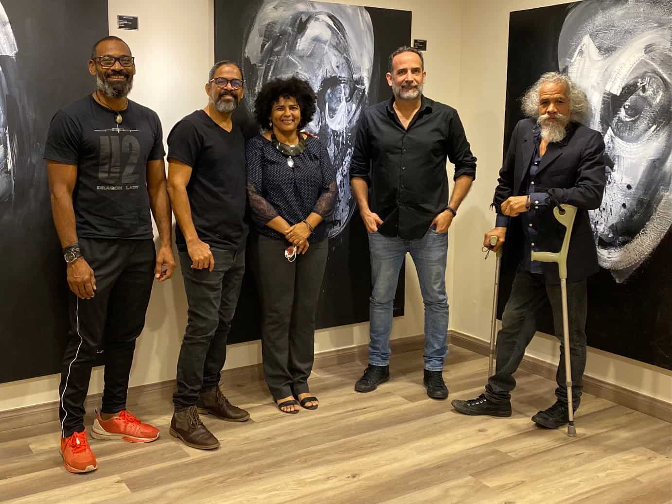 José Almonte, Miguel Ramírez, Iris Pérez, José Pelletier y Juan Mayi.
