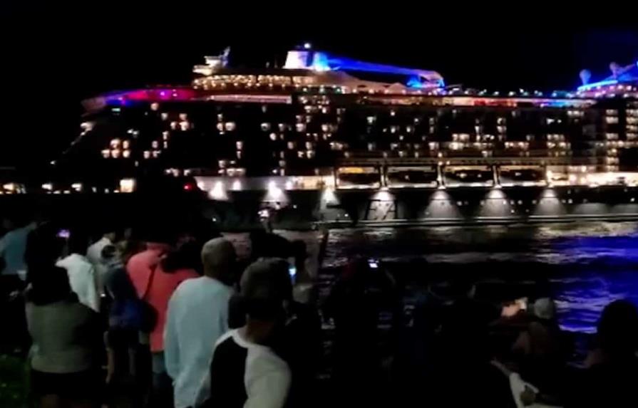 Decenas de personas despiden en Puerto Plata el crucero “Odyssey of the Seas”