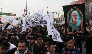Miles de iraqu&iacute;es piden retirada de EEUU en aniversario de asesinato de general iran&iacute;