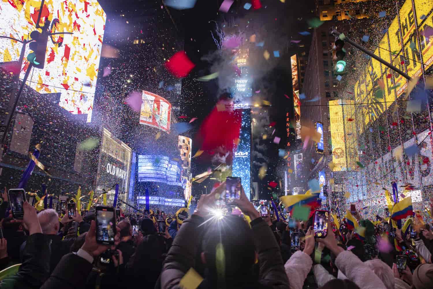 Las mejores imágenes de la llegada del 2022 en el mundo