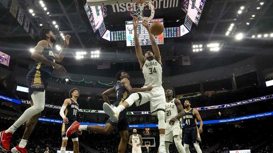 Con 35 puntos de Giannis, Bucks apabullan a Pelicans Con 35 puntos de Giannis, Bucks apabullan a Pelicans