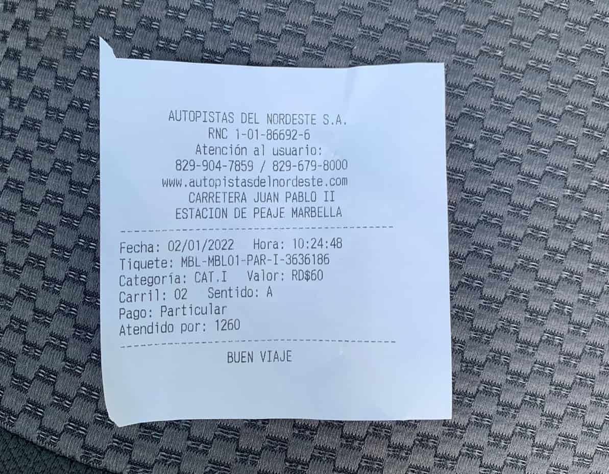 Pago en peaje Marbella.