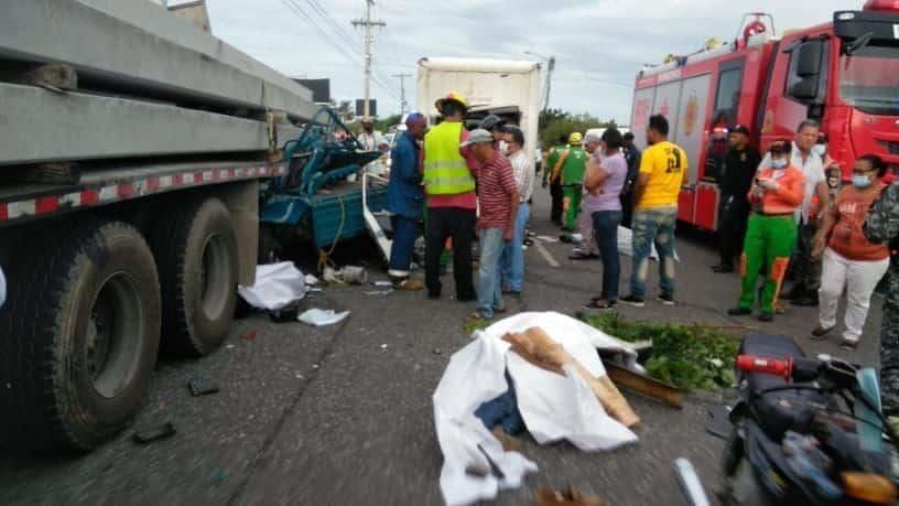 Tres muertos y dos heridos en accidente de tránsito en carretera La Romana-San Pedro de Macorís