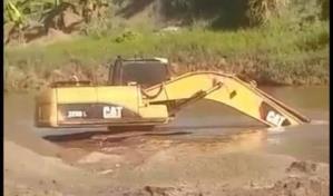 Denuncian extracci&oacute;n abusiva de materiales de los r&iacute;os Yaque y Cam&uacute;