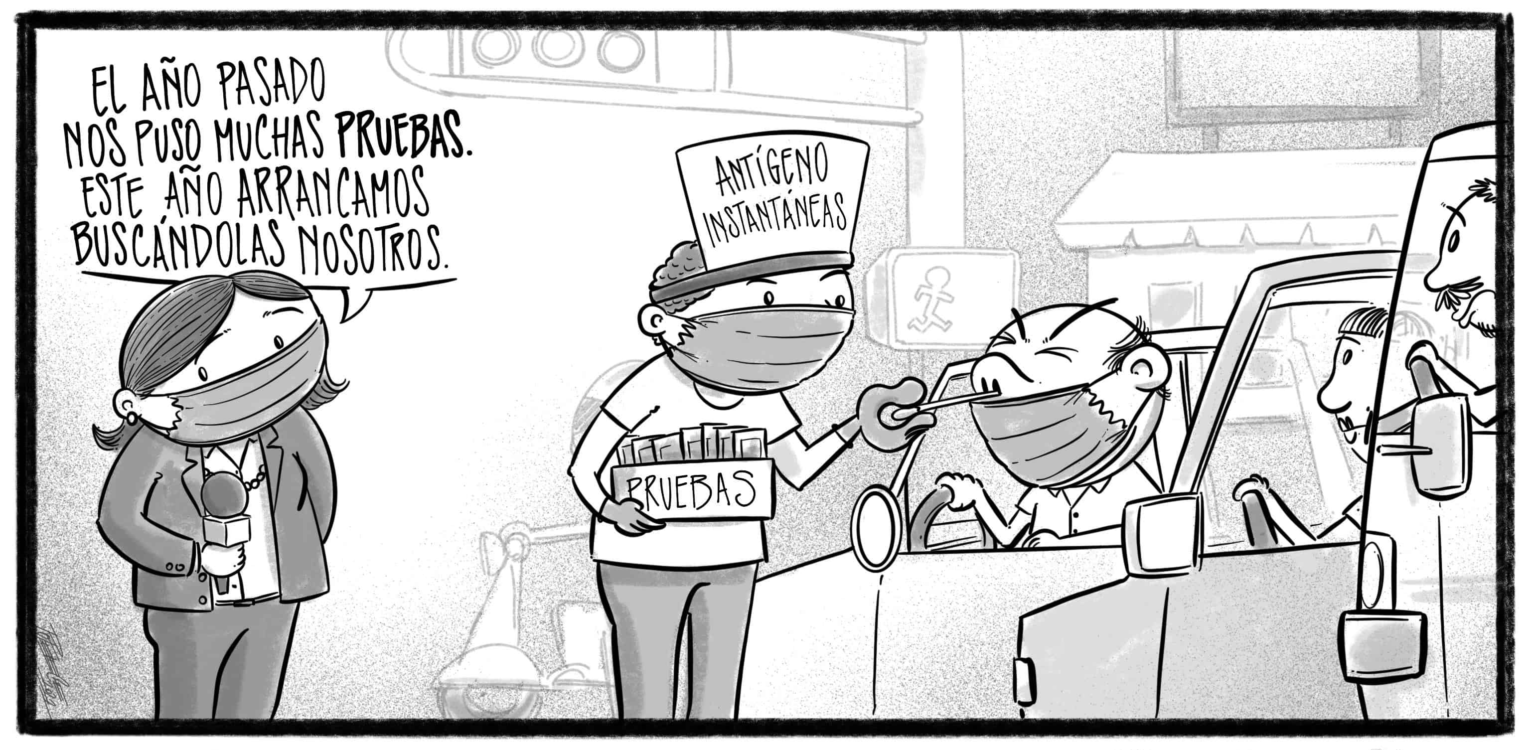 Caricatura de Noticiero Poteleche 7 enero 2022