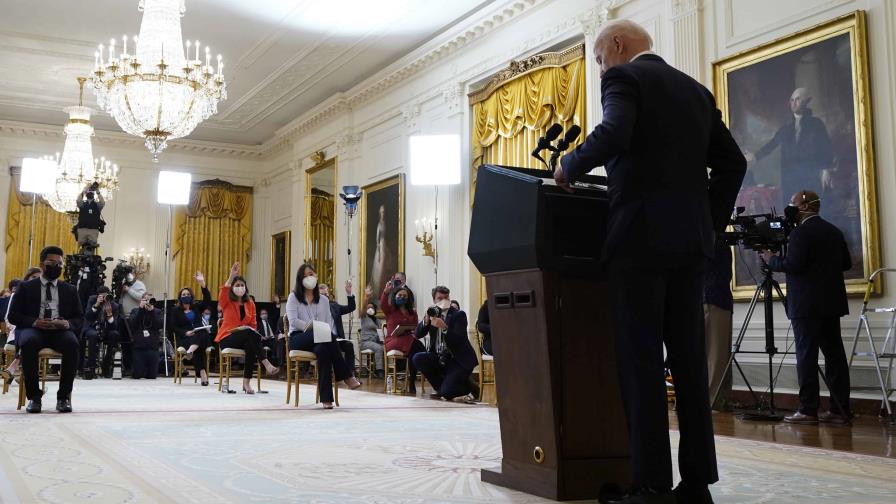 Biden evita ruedas de prensa y entrevistas en su primer año Biden evita ruedas de prensa y entrevistas en su primer año