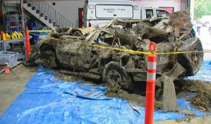 Hueso hallado en un auto es de una mujer desaparecida