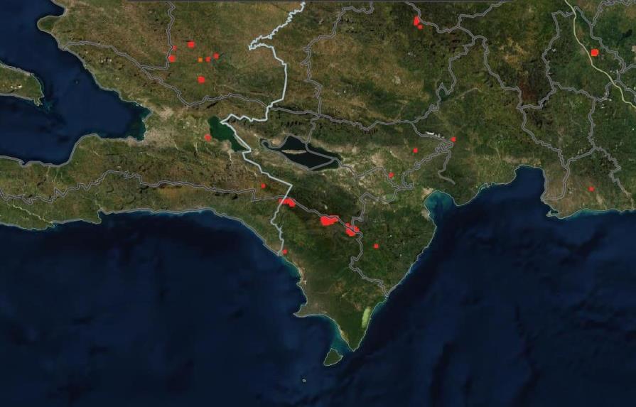 Incendios en Sierra de Bahoruco