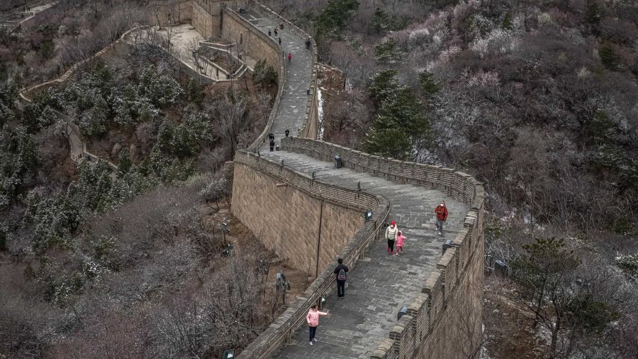 Una sección de la Gran Muralla se desploma tras terremoto en el noroeste de China