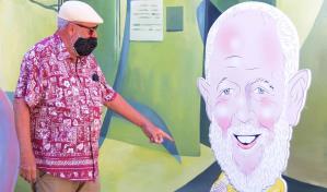 Develan mural en Jardín Botánico de Santiago en honor a Freddy Ginebra