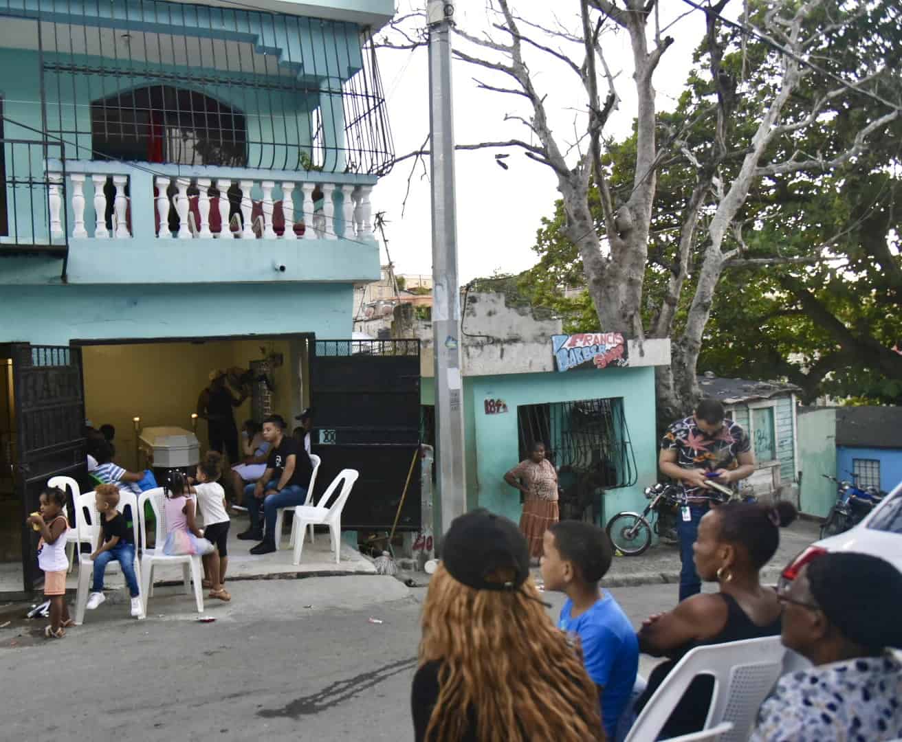 Lugar del velatorio de Rafael Batista