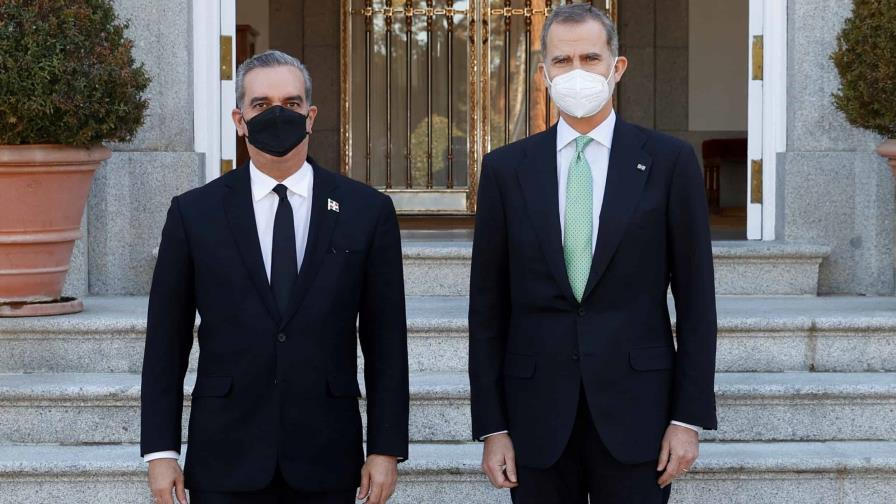 Rey de España recibe al presidente Luis Abinader en el Palacio de la Zarzuela