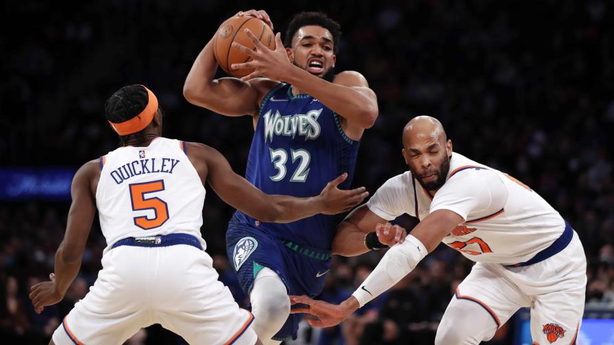 VÍDEO | Triple de Towns ayuda a Timberwolves a derrotar a Knicks