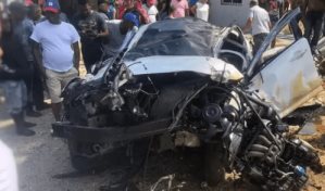 Accidente en carretera San Francisco de Macorís-Nagua deja cuatro muertos