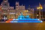 Banreservas auspicia iluminación de La Cibeles con los colores patrios dominicanos Banreservas auspicia iluminación de La Cibeles con los colores patrios dominicanos