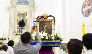 Realizan novena a la Virgen en Santuario de la Altagracia de la Ciudad Colonial
