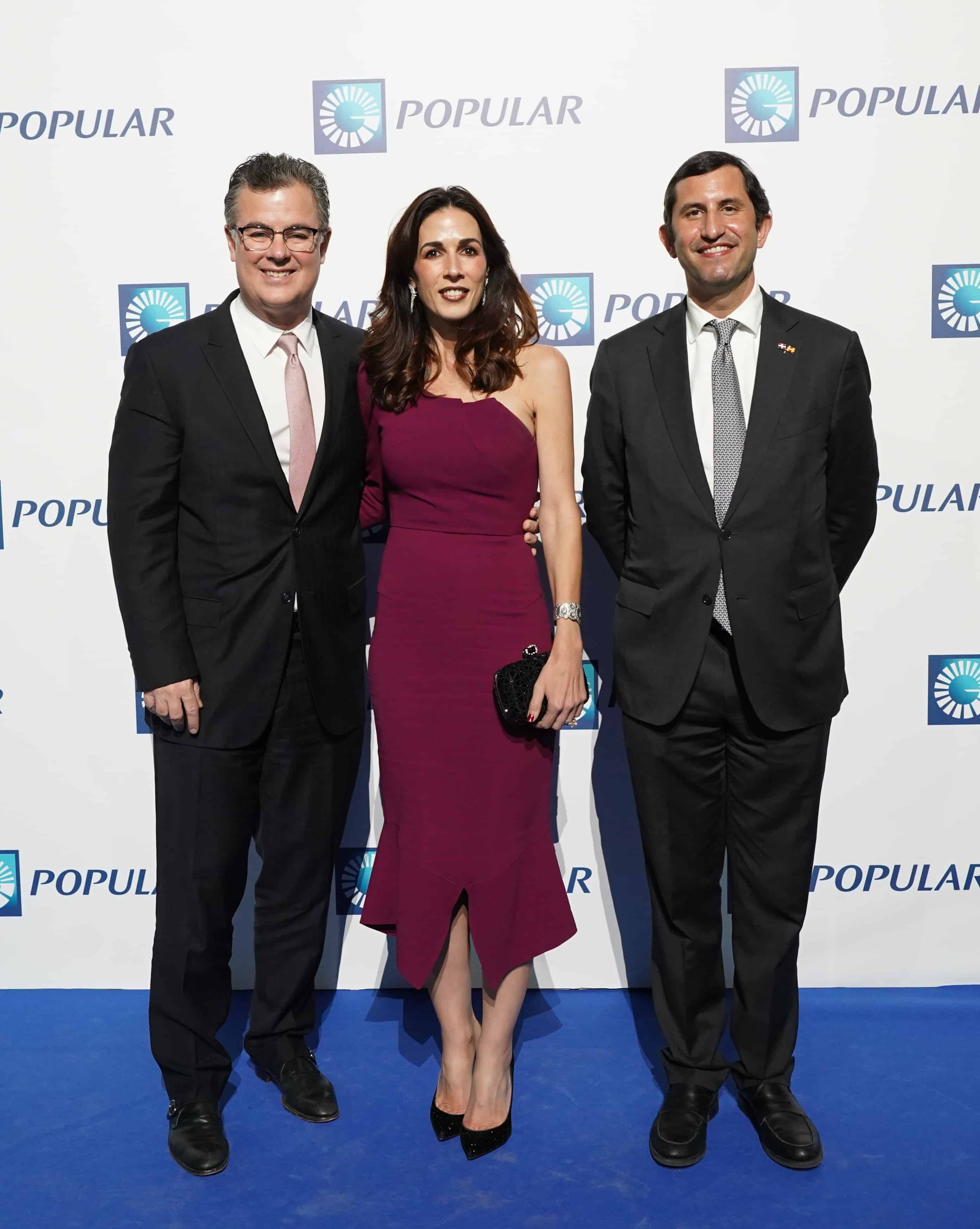 Manuel Diez, Silvia Argüello y Roberto Herrera.
