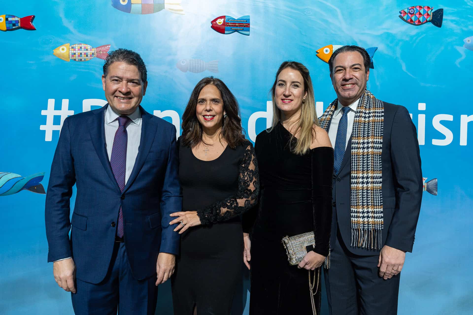 Práxedes Castillo, Maribel Bellapart, Desireé Álvarez y José Manuel Santelises. 