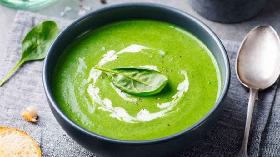 Sopa verde: ideal para bajar de peso, con alto valor nutricional
