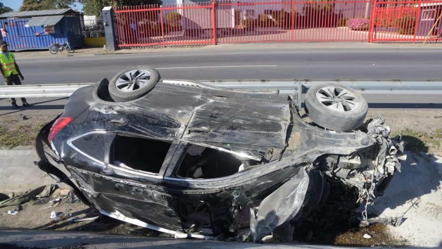 Cuatro heridos en accidente de tránsito entre La Vega y Santiago