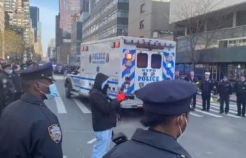 Realizan procesión en honor al policía dominicano asesinado en Nueva York