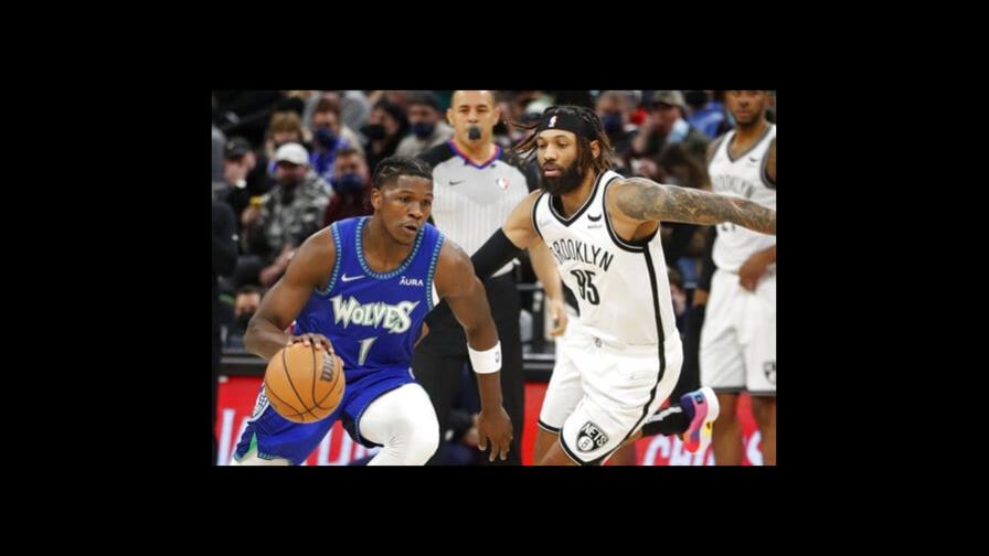 Edwards y Russel dan victoria a Wolves sobre Nets; Towns encesta 23 Edwards y Russel dan victoria a Wolves sobre Nets; Towns encesta 23