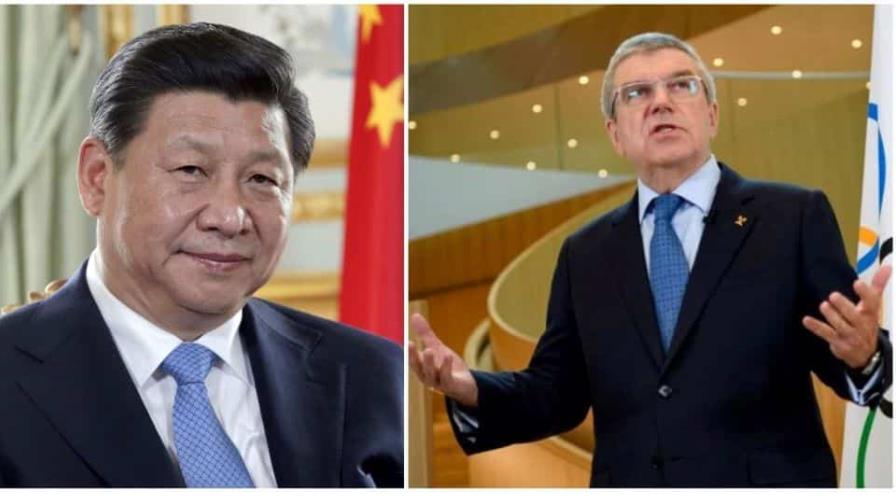 Xi Jinping recibe al presidente del COI a 10 días de Pekín-2022