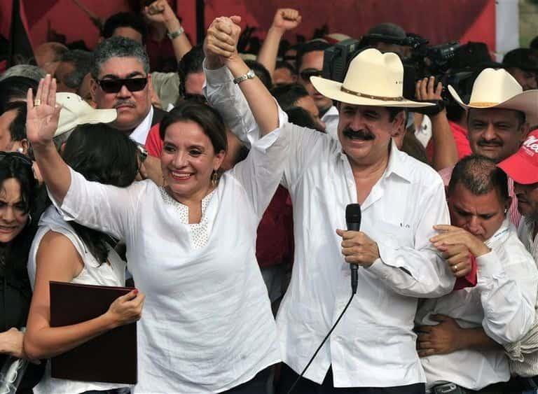 Castro y Zelaya, el primer matrimonio hondureño de dos presidentes