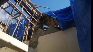 Senado continúa con normalidad construcción de comedor tras derrumbe