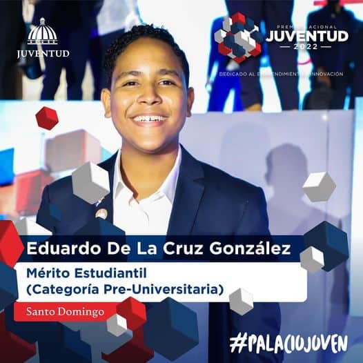 A sus 16 años ha participado en diferentes actividades formativas, obteniendo numerosos reconocimientos a nivel nacional e internacional.
En el año 2019, fue galardonado con el Premio a la Excelencia Académica 2019-2020, por el Ministerio de Educación.
En el ámbito internacional, resultó ganador entre más de 50 jóvenes de todo el mundo, en la Conferencia Internacional de Naciones Unidas de la Universidad de Harvard (HNMUNLA-2021), siendo el único representante de la República Dominicana.