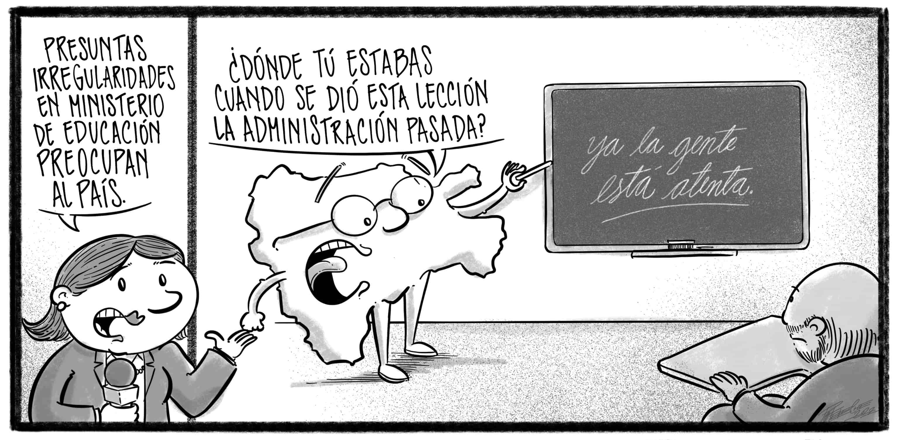 Caricatura de Noticiero Poteleche 4 febrero 2022