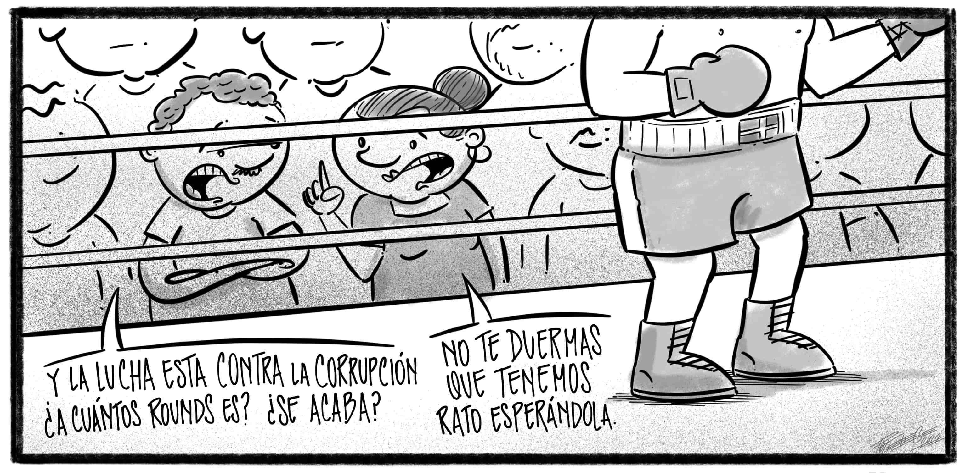 Caricatura de Noticiero Poteleche 5 febrero 2022