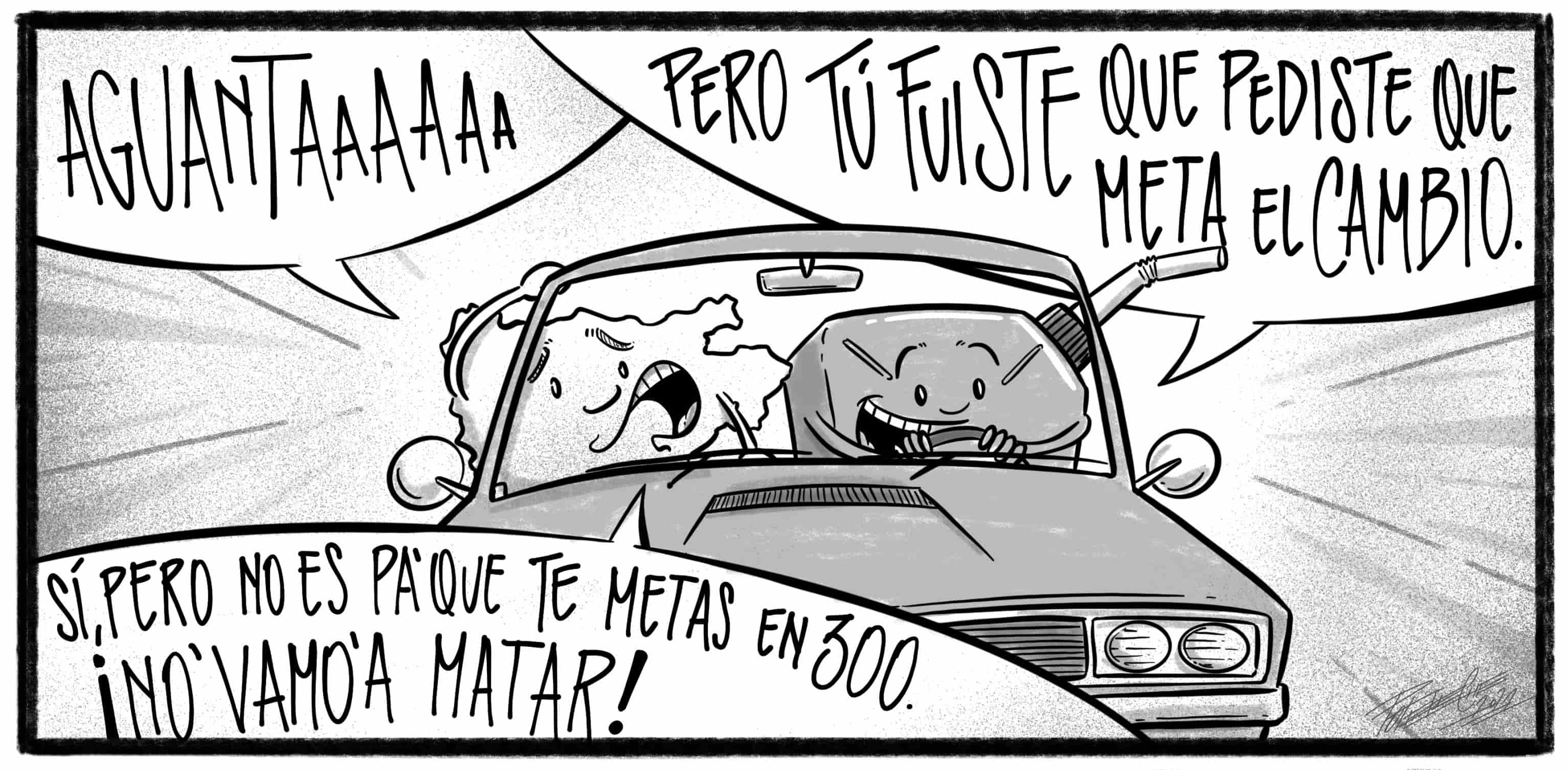 Caricatura de Noticiero Poteleche 7 febrero 2022