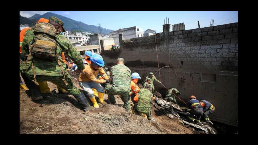 Aluvión en capital de Ecuador deja saldo de 28 muertos y 52 heridos