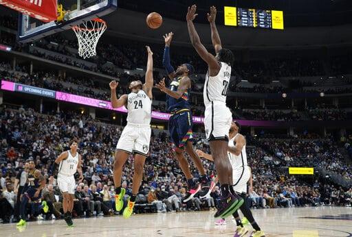 Jokic y Nuggets extienden racha perdedora de Nets