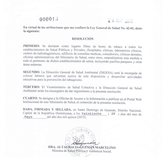 Resolución 000018