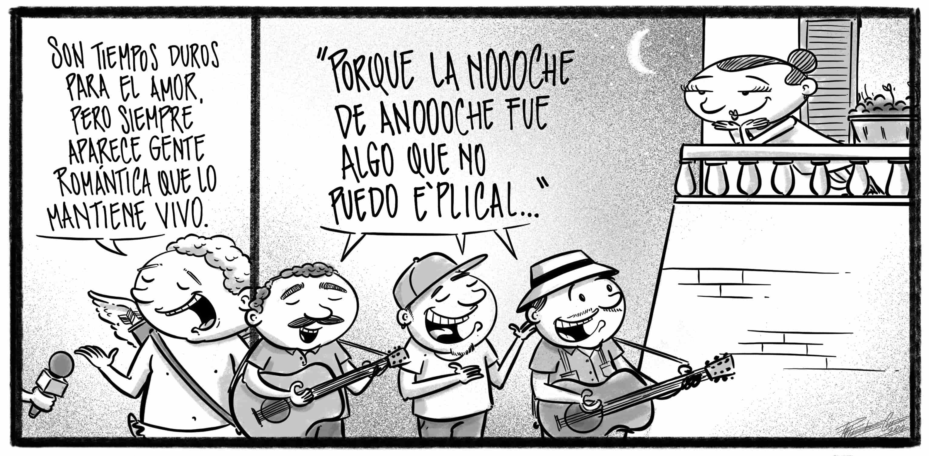 Caricatura de Noticiero Poteleche 14 febrero 2022