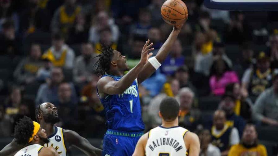 Edwards alcanza hito, Twolves doblegan 129-120 a Pacers