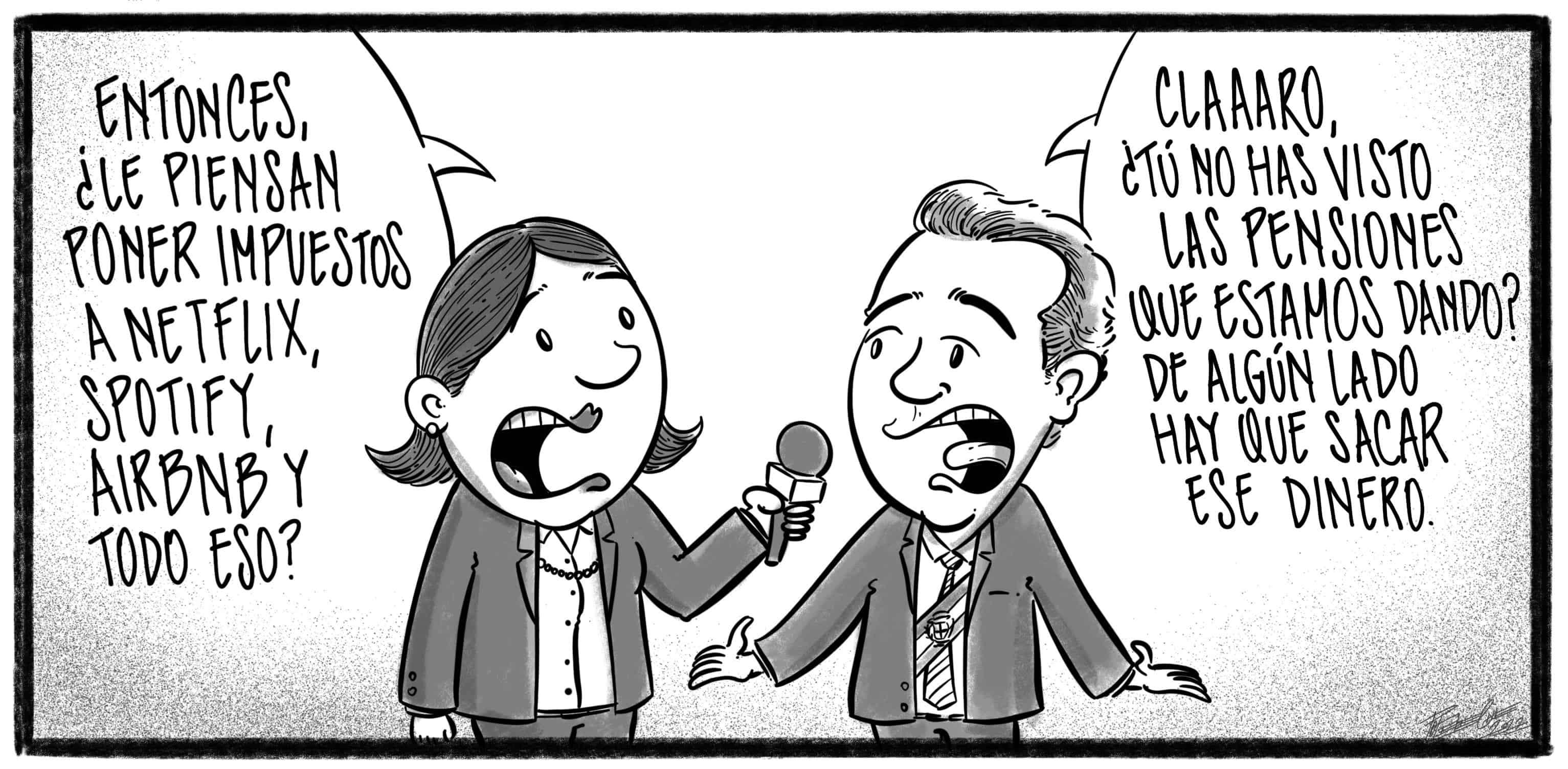Caricatura de Noticiero Poteleche 16 febrero 2022