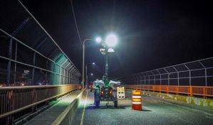 Iluminan el puente de la Bicicleta