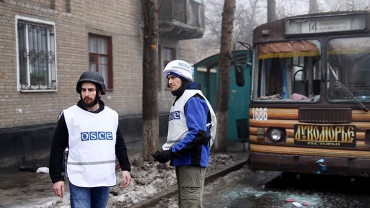 La OSCE evacuará temporalmente a su misión de observadores en Ucrania