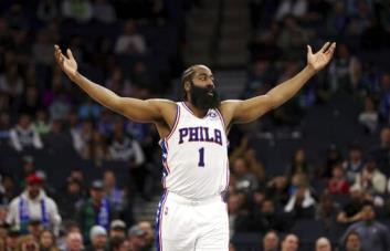 Harden debuta con triunfo de 76ers, que trituran a Wolves; Towns anota 25 puntos