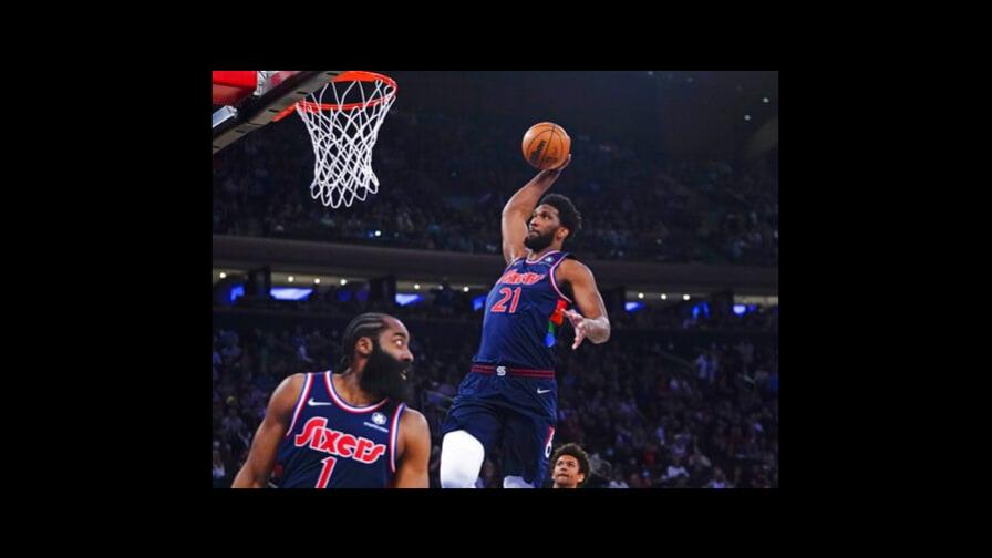 James Harden logra triple doble en triunfo de 76ers sobre Knicks
