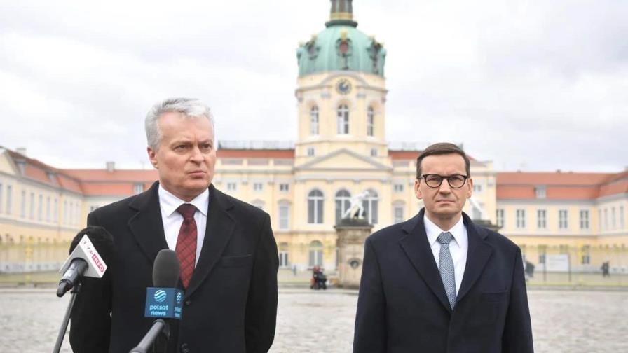 Alemania, Polonia y Lituania exigen a Rusia su inmediata retirada de Ucrania