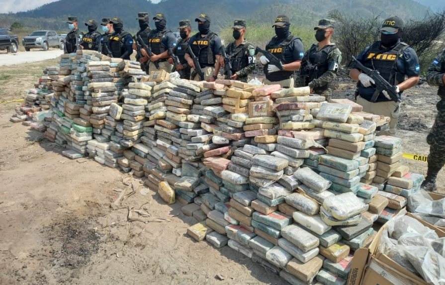 Decomisan 1,5 toneladas de cocaína durante un operativo en Honduras