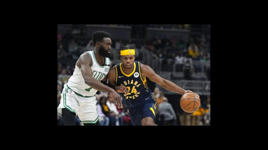 Unos Pacers certeros de larga distancia vencen a Celtics